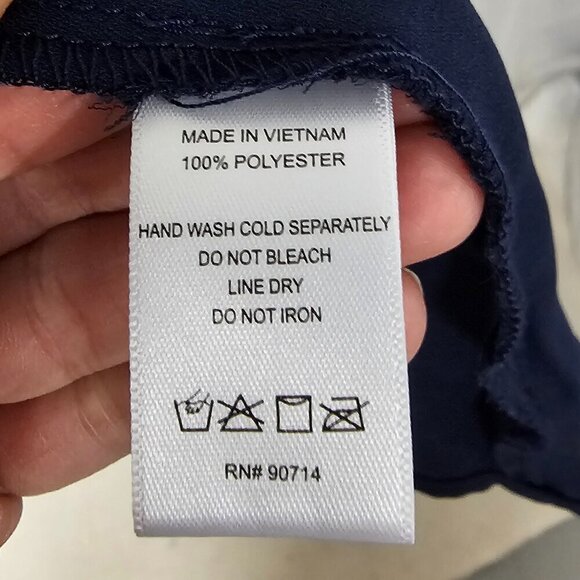 Sam & Jess Dress Blue Pink Metallic Floral Boho Tiered Chiffon Fairy Mini M - Picture 11 of 12